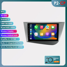 Intelligente autoradio voor Seat Leon MK2 2005-2012, draadloos Carplay, DSP, GPS navigatie