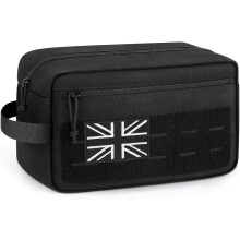 ETRONIK Tactical Toiletry Bag Men, Water-Resistan Mens Travel Wash Bag with Moll