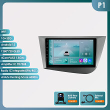 Smart autoradio voor Seat Leon MK2 2005-2012, draadloos Carplay, DSP, GPS navigatie