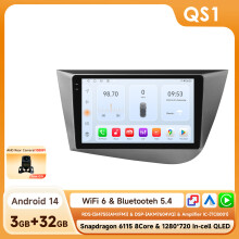 Intelligente autoradio voor Seat Leon MK2 2005-2012, draadloos Carplay, DSP, GPS navigatie