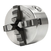 Selbstzentrierendes 4-Backen-Spannfutter, 80 mm, Silber, für Drehmaschinen und CNC-Bearbeitung