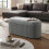 Modern Pleated Storage Ottoman 1