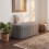 Modern Pleated Storage Ottoman 2