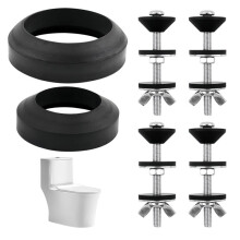 Universal Toilet Tank to Bowl Gasket & Bolts Kit, 2 Sets 5/16"X3.15" Stainless Steel Rustproof Hardware