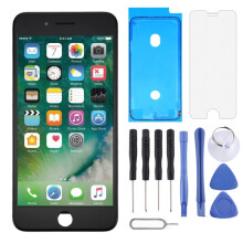 (Black) 4,7palcový vhodný pro iPhone 8 LCD obrazovka tři v jednom vyrobená z materiálu TFT