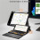 Travel Keyboard with Touchpad, Universal Compact Keyboard for Android/IOS/Windows, Dual-Device  Keypad 3