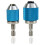 Tap Socket Set 2Pcs Hexagonal Handle Adjustable Chuck, 6-1/4 & 1/4-1/2" for Home Garage Workshop Maintenance Tasks 1