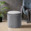 Modern Pleated Storage Ottoman 2