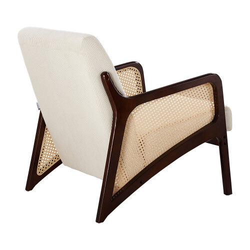 Modern Corduroy Upholstered Accent Armchair 2
