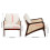 Modern Corduroy Upholstered Accent Armchair 8