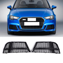 Front Bumper Fog Light Cover Bezel Grille 8V3807681AE 8V3807682Q for A3/S3 S- 2017-2019 Accessories