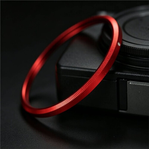 Metal Lens  for  GR4 Decorate  Cap Adapter Dustproof Lens Protector Camera Accessory Red 2