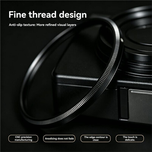 Metal Lens  for  GR4 Decorate  Cap Adapter Dustproof Lens Protector Camera Accessory Black 2