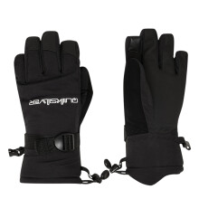 (M, True Black) Quiksilver Kids Mission Technical Snow Gloves