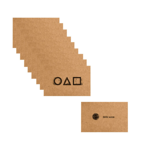 100x Squid Game Cards Party Invitation Prop (9x6cm) 2