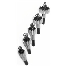 5 Pcs Carbide Tip Drill Bit Saw Set Metal Wood Drilling Hole Cut Tool for Installing Locks 16/18.5/20/25/30mm