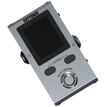 SKYTUNER for Bass & Guitar Tuner Pedal - 1.8" Color LCD, Polyphonic, Drop D/A, MUTE/BYPASS, True/Buffered, 9V/USB Power
