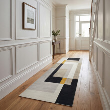 (80x300cm - Milo) Moonlight Bedding Printed Rug Crystal Runners 80x300cm | Soft Non-Slip Hallway Kitchen Rug