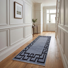 (80x300cm - Nico) Moonlight Bedding Printed Rug Crystal Runners 80x300cm | Soft Non-Slip Hallway Kitchen Rug