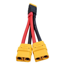 XT90H Parallel-Akkukabel, 1 Stecker auf 2 Buchsen (XT90) für RC-LiPo-Akkus, Quadcopter-Teile