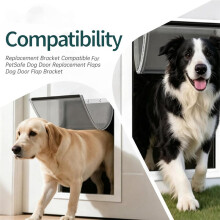 2set Dog Door Replacement Bracket for Dog Door Replacement Flaps Mounting Frame W/Screws,Door Flap Parts