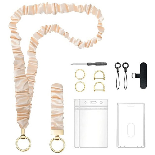 Kit de Bricolage pour Cordon Élastique, Cordon Extensible pour Poignet et Cou, Porte-Badge et Clés 1