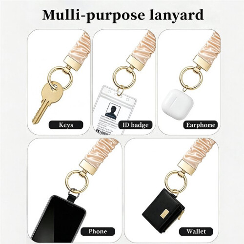 Kit de Bricolage pour Cordon Élastique, Cordon Extensible pour Poignet et Cou, Porte-Badge et Clés 2