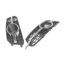 Car Front Bumper Fog Light Grille Cover ACC Hole Frame 4G0807681K 4G0807682K for A6 C7 S 2011-2014