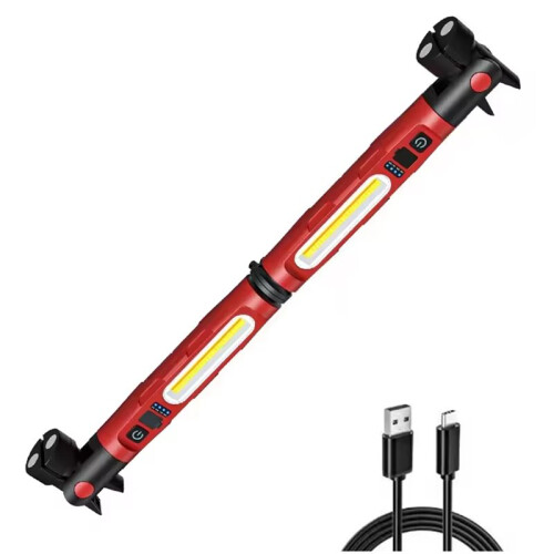 Multi-Function Magnetic Work Light Set Rechargeable, Rotatable Lamp with Hook for Auto Repair & Outdoor Emergency