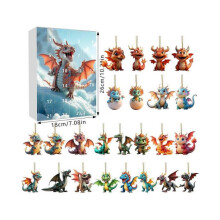 (A) (C) Dinosaur blind box Xiaolong trendy play creative blind box countdown 24 days calendar advent day surprise blind box