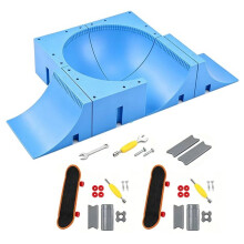 Finger Skateboard Fingertip Sport Toy Kid DIY Buildable Fingerboard Skate Park Ramp Obstacle Track Desktop Toy Boy