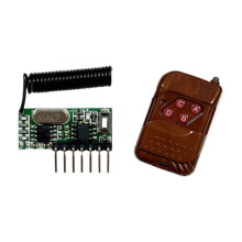 Module Récepteur de Télécommande Sans Fil à 4 Canaux 433 MHz avec Kits de Décodage, Télécommande RF Longue Portée Basse Consommation 5 V
