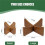 4 Pack Wood  Stand Holder for Baseball  Tennis Softball - Solid Walnut Finish Display Base Large 5