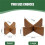 4 Pack Wood  Stand Holder for Baseball  Tennis Softball - Solid Walnut Finish Display Base Small 4
