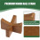 4 Pack Wood  Stand Holder for Baseball  Tennis Softball - Solid Walnut Finish Display Base Small 3