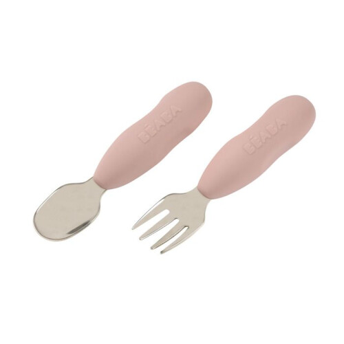 BEABA Lot de 2 pré-couverts inox Barbe à Papa 1