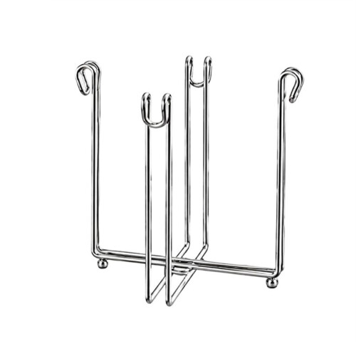 Foldable 304 Stainless Steel Trash Bag Holder for Easy Kitchen Waste Management