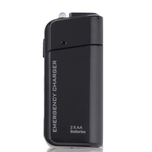 Universal Portable 500mA USB Emergency Charger Box 2AA Battery Portable Power Bank Box with LED Lighting A