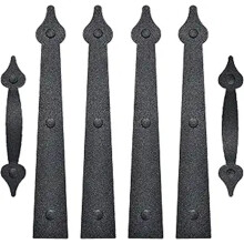 Metal garage door magnetic decorative handle faux hinge set ABS plastic vehicle style exterior steel door accent for faux hinge decoration