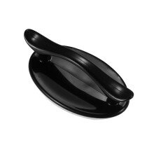 6pcs black non punching paste handle PP plastic drawer cabinet window balcony sliding door adhesive 82.5mm for balcony sliding door stick