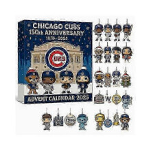 (C Chicago Cubs Blind Box 1)Chicago Bears Week 105 Christmas Blind Box Christmas Tree Decoration Acrylic Pendant