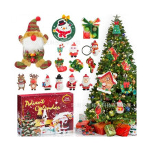 (A) (B) Christmas blind box set decoration countdown pendant pendant children's 24-piece gift DIY