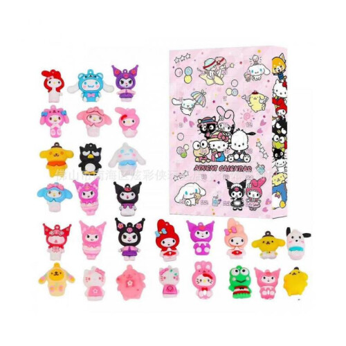 (Hello Kitty) (Hello Kitty B) 2025 Christmas Advent Blind Box 24pcs Surprise Christmas Gift 2