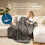 LIVIVO Livivo Heated Electric Over Blanket Cool Grey 4