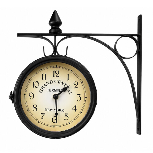 Double Sided Garden Clock 15cm Faces