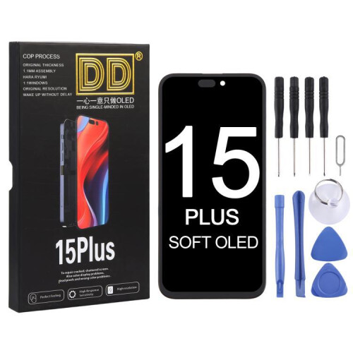 Pro iPhone 15 Plus flexibilní dotyková sestava OLED LCD