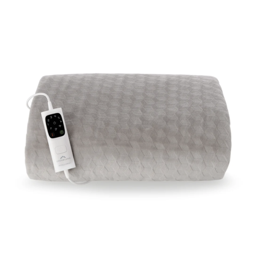 Dreamland Warming Throw XL Grey Velvet Dreamland Blanket 3D