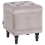 Beliani Storage Pouffe LORETTO Velvet Light Grey 1