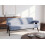 Beliani Sofa 2 Seater TAMRE Chenille Light Blue/Dark Brown 2