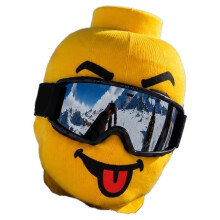 3D Funny Printed Full Face Mask Windproof Breathable Ski Headwear Funny Face Cover for Outdoor Cycling Snowboarding C